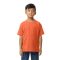 Softstyle rövid ujjú kereknyakú gyerekpóló, Gildan GIB65000, Orange-S
