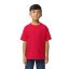 Softstyle rövid ujjú kereknyakú gyerekpóló, Gildan GIB65000, Red-XL