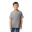 Softstyle rövid ujjú kereknyakú gyerekpóló, Gildan GIB65000, RS Sport Grey-L