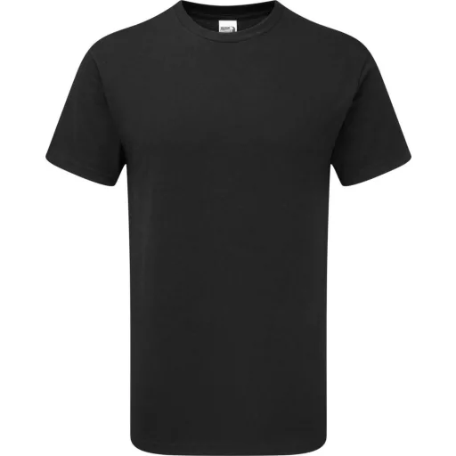 Klasszikus szabású rövid ujjú kereknyakú póló, Gildan GIH000, Black-XL