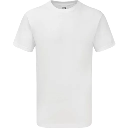 Klasszikus szabású rövid ujjú kereknyakú póló, Gildan GIH000, White-2XL