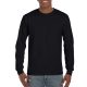 Hosszú ujjú pamut póló kerek nyakkivágással, Gildan GIH400, Black-2XL