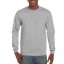 Hosszú ujjú pamut póló kerek nyakkivágással, Gildan GIH400, RS Sport Grey-L