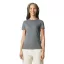 Softstyle testhez álló rövid ujjú női póló, Gildan GIL64000, Graphite Heather-L