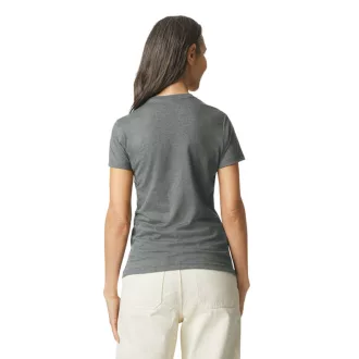   Softstyle testhez álló rövid ujjú női póló, Gildan GIL64000, Graphite Heather-S