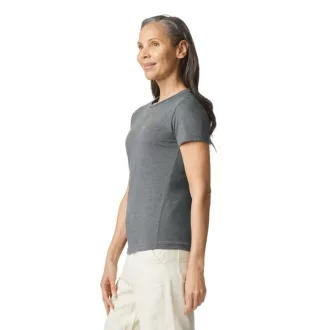   Softstyle testhez álló rövid ujjú női póló, Gildan GIL64000, Graphite Heather-S