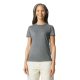 Softstyle testhez álló rövid ujjú női póló, Gildan GIL64000, Graphite Heather-XL