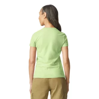   Softstyle testhez álló rövid ujjú női póló, Gildan GIL64000, Pistachio-S