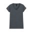 Gildan GIL64V00-EX  rövid ujjú V-nyakú softstyle Női póló Dark Heather-S