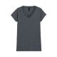 Gildan GIL64V00-EX  rövid ujjú V-nyakú softstyle Női póló Dark Heather-S