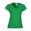 Gildan GIL64V00-EX  rövid ujjú V-nyakú softstyle Női póló Irish Green-S