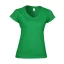 Gildan GIL64V00-EX  rövid ujjú V-nyakú softstyle Női póló Irish Green-XL