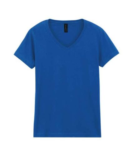 Gildan GIL64V00-EX  rövid ujjú V-nyakú softstyle Női póló Royal-2XL