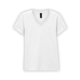   Gildan GIL64V00-EX  rövid ujjú V-nyakú softstyle Női póló White-M