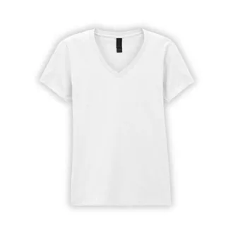  Gildan GIL64V00-EX  rövid ujjú V-nyakú softstyle Női póló White-S