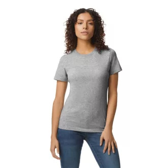   Softstyle kereknyakú rövid ujjú női póló, Gildan GIL65000, RS Sport Grey-S