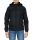 Rejtett kapucnis vízlepergető női széldzseki, Gildan GILWR800, Black-2XL