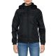 Rejtett kapucnis vízlepergető női széldzseki, Gildan GILWR800, Black-L