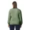 Környakú uniszex pulóver, Gildan GISF000, Military Green-M