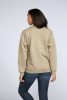Környakú uniszex pulóver, Gildan GISF000, Sand-4XL