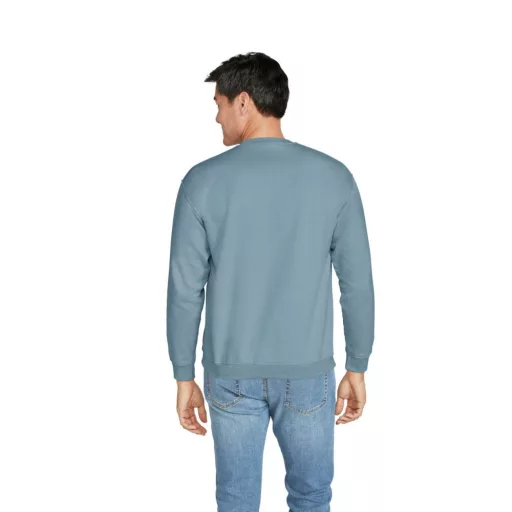 Környakú uniszex pulóver, Gildan GISF000, Stone Blue-M