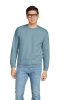 Környakú uniszex pulóver, Gildan GISF000, Stone Blue-S