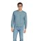 Környakú uniszex pulóver, Gildan GISF000, Stone Blue-S