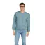 Környakú uniszex pulóver, Gildan GISF000, Stone Blue-S