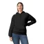 Softstyle kapucnis pulóver kenguruzsebbel, Gildan GISF500, Black-4XL