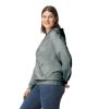 Softstyle kapucnis pulóver kenguruzsebbel, Gildan GISF500, Dark Heather-S