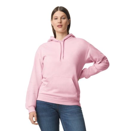Softstyle kapucnis pulóver kenguruzsebbel, Gildan GISF500, Light Pink-L