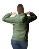 Softstyle kapucnis pulóver kenguruzsebbel, Gildan GISF500, Military Green-S