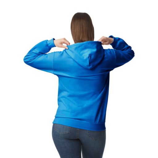 Softstyle kapucnis pulóver kenguruzsebbel, Gildan GISF500, Royal-L