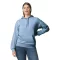 Softstyle kapucnis pulóver kenguruzsebbel, Gildan GISF500, Stone Blue-4XL