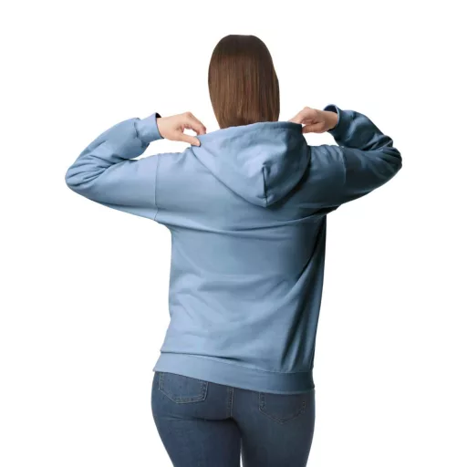 Softstyle kapucnis pulóver kenguruzsebbel, Gildan GISF500, Stone Blue-4XL