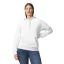 Softstyle kapucnis pulóver kenguruzsebbel, Gildan GISF500, White-L
