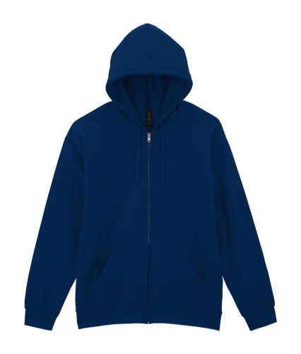 Gildan Softstlye Midweight cipzáros - kapucnis pulóver GISF600, Navy-XL