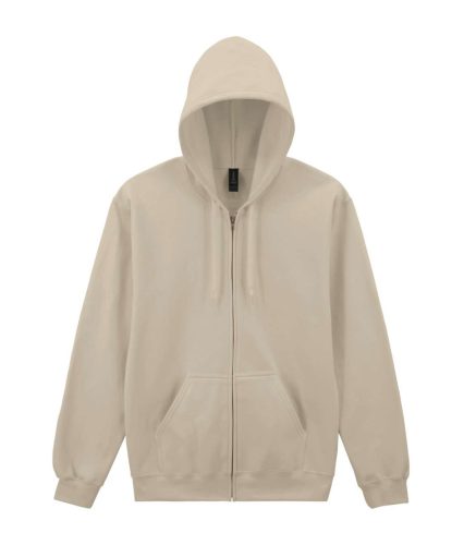Gildan Softstlye Midweight cipzáros - kapucnis pulóver GISF600, Sand-4XL