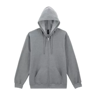   Gildan Softstlye Midweight cipzáros - kapucnis pulóver GISF600, RS Sport Grey-S