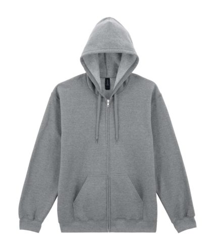 Gildan Softstlye Midweight cipzáros - kapucnis pulóver GISF600, RS Sport Grey-S