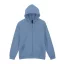 Gildan Softstlye Midweight cipzáros - kapucnis pulóver GISF600, Stone Blue-3XL