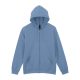 Gildan Softstlye Midweight cipzáros - kapucnis pulóver GISF600, Stone Blue-M