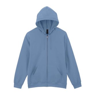   Gildan Softstlye Midweight cipzáros - kapucnis pulóver GISF600, Stone Blue-S