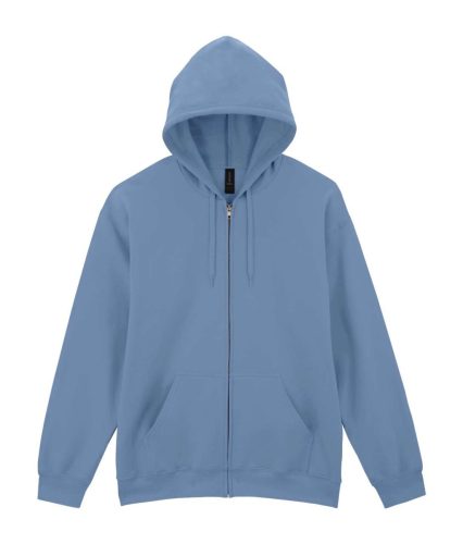 Gildan Softstlye Midweight cipzáros - kapucnis pulóver GISF600, Stone Blue-S