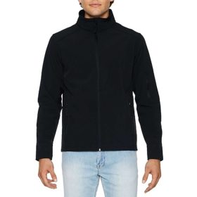Hammer uniszex softshell dzseki, Gildan GISS800, Black-S
