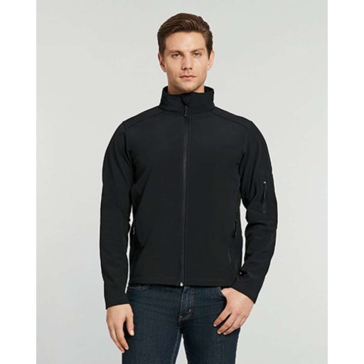 Hammer uniszex softshell dzseki, Gildan GISS800, Black-S