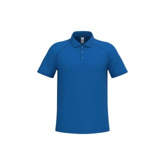 IB200 galléros férfi sportpóló, Ideal Royal Blue-XS