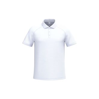 IB200 galléros férfi sportpóló, Ideal White-XS