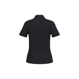 IB201 Női galléros sportpóló, Ideal Black-XS
