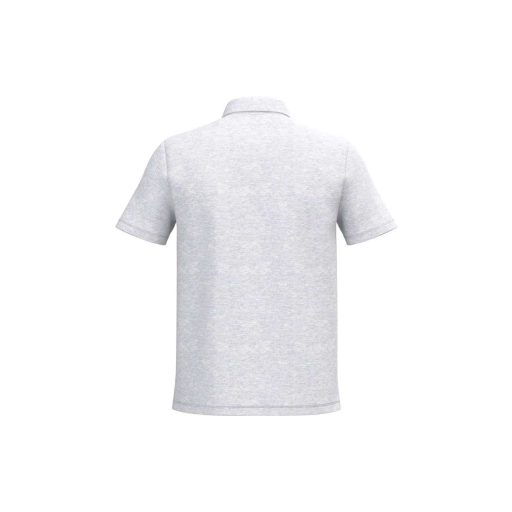 IB295 férfi galléros pamut piké póló, Ideal Ash Heather-L